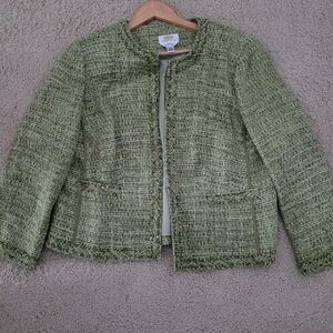 Talbots Green Tweed Women's Blazer